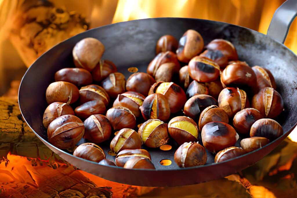 Chestnuts Roasting on an Open Fire: Fireplace Chestnut Roasting