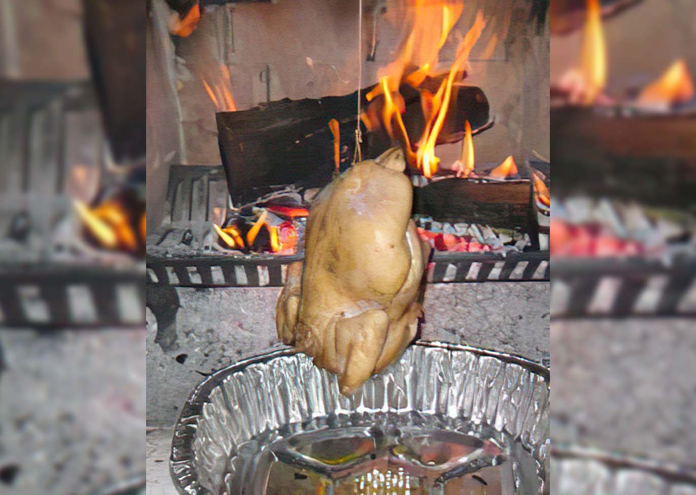 Hearth Cooking: Fireplace String-Turned Roasts