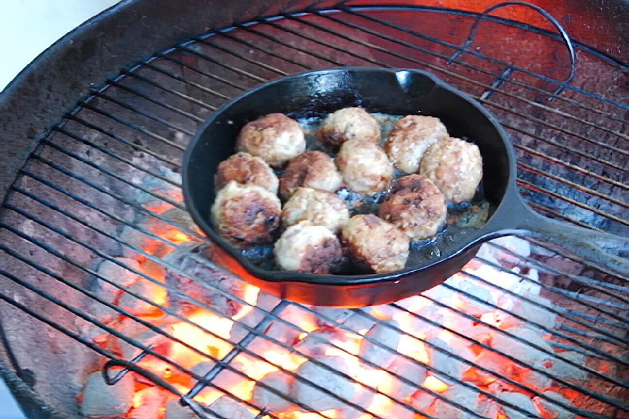 Fire Pit or Grill Skillet, Pot and Tin Can Cooking