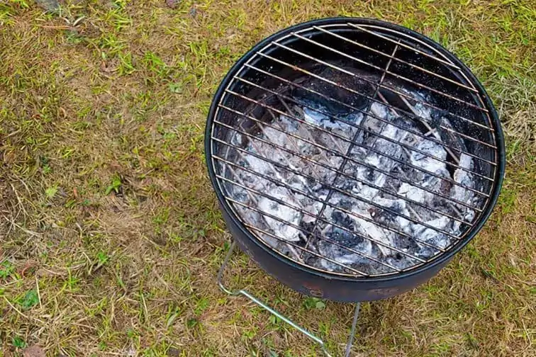 shut down charcoal grill